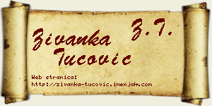 Živanka Tucović vizit kartica
